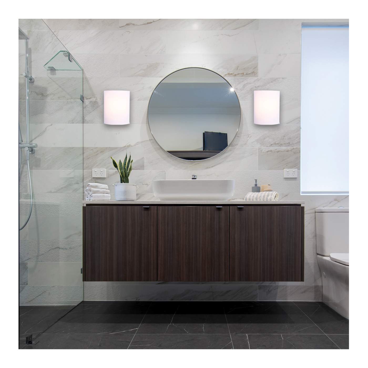 LED CRISPO WHITE WALL SCONCE - 62-1886