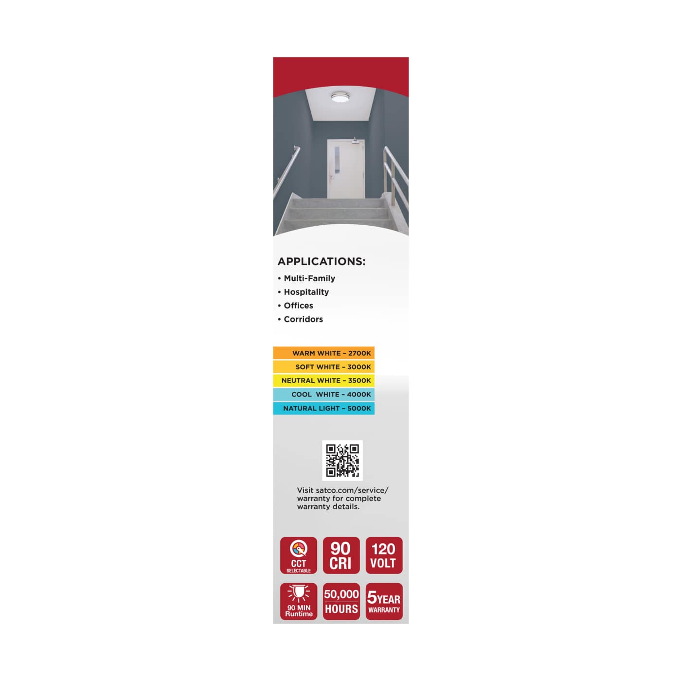 LED EM 13" GLAMOUR FLUSH - 62-1890