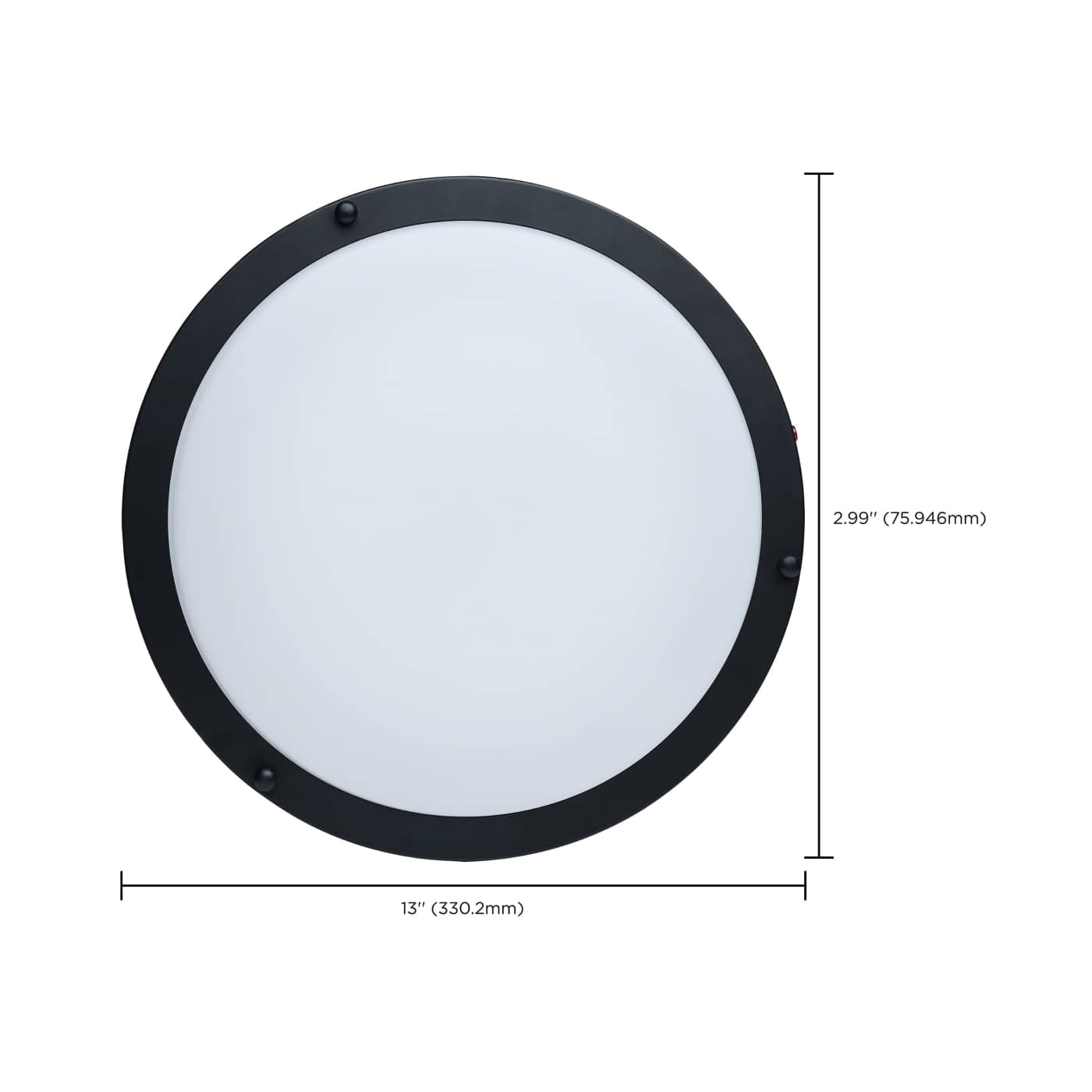 LED EM 13" GLAMOUR FLUSH - 62-1891