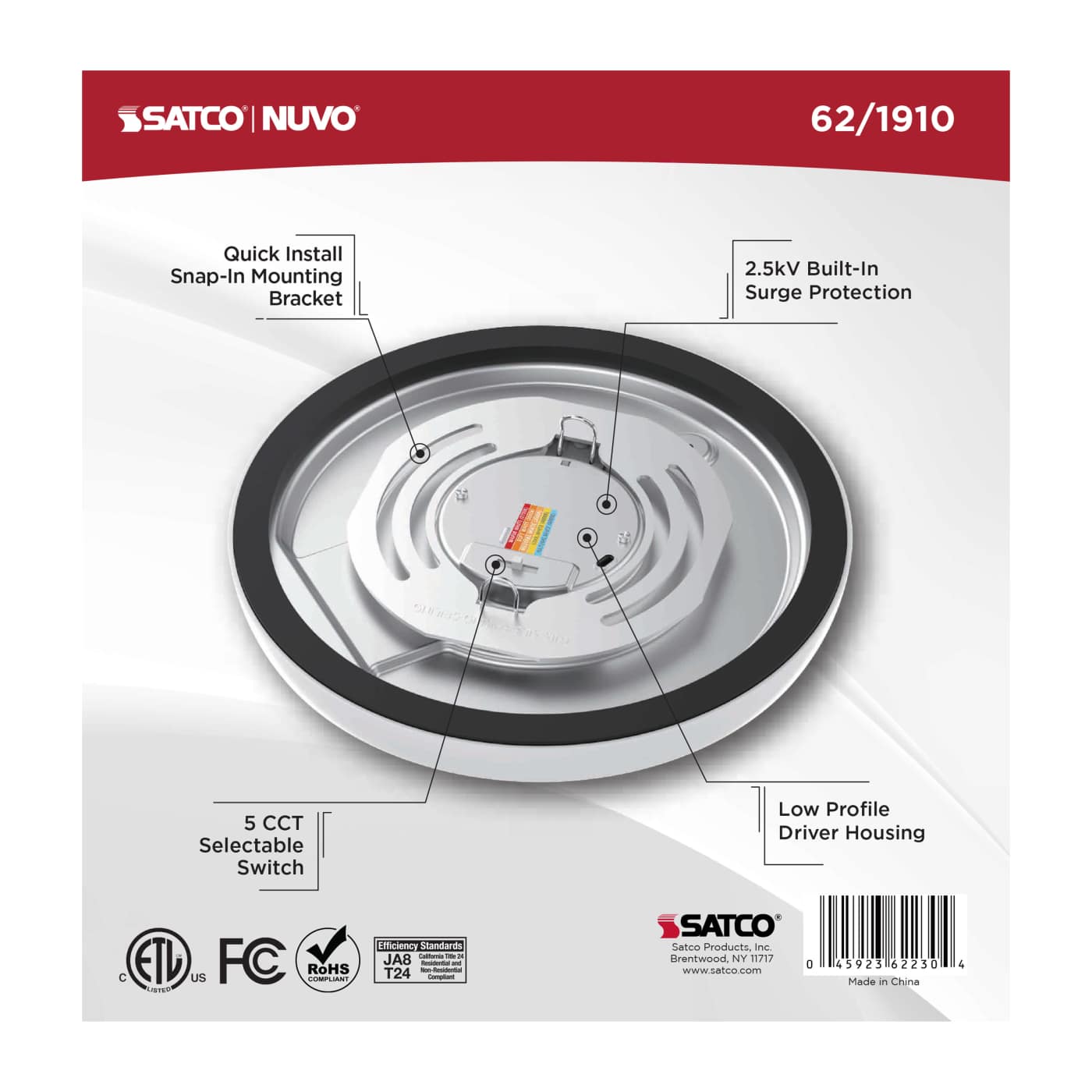 BLINK 10W LED 7" ROUND WHITE - 62-1910