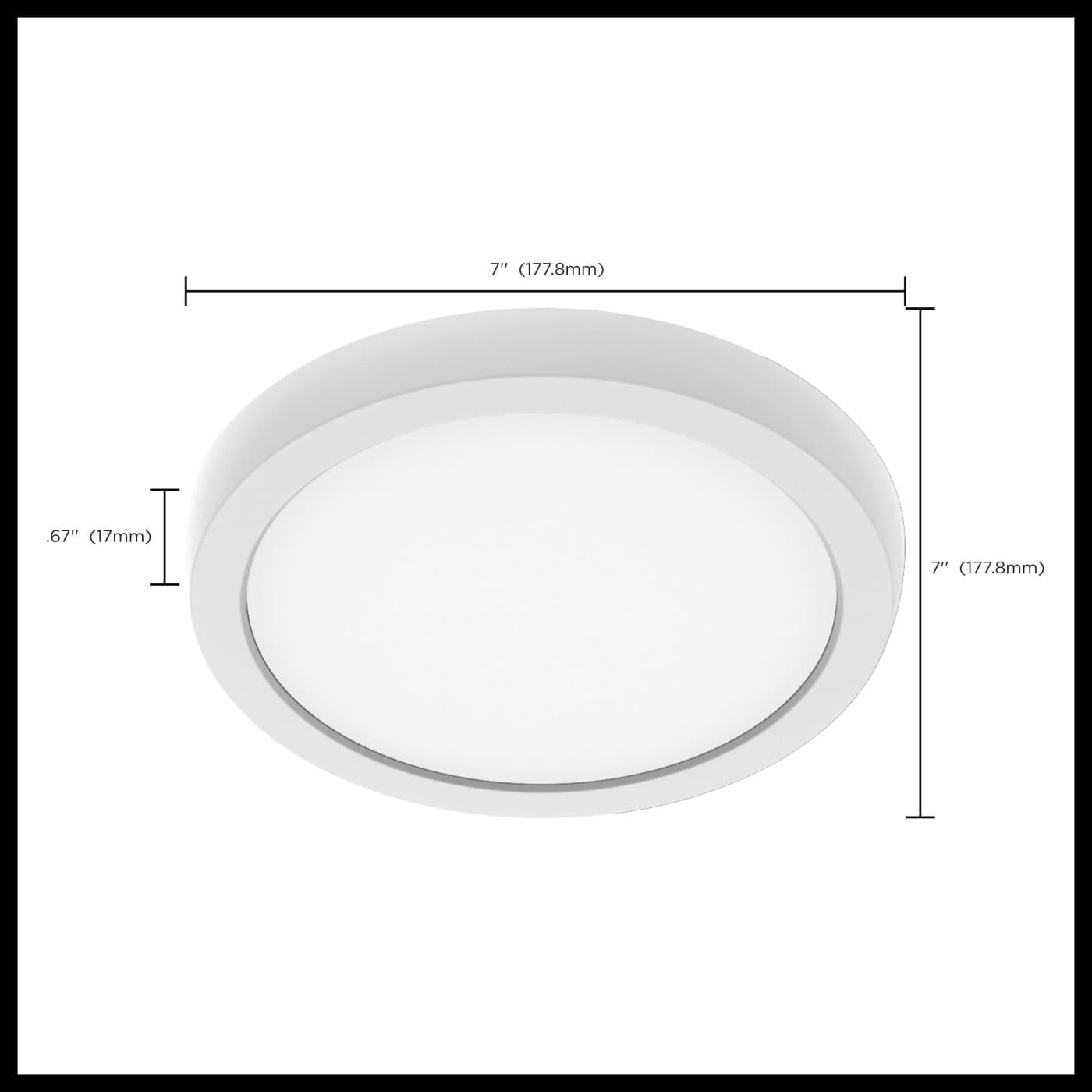 BLINK 10W LED 7" ROUND WHITE - 62-1910