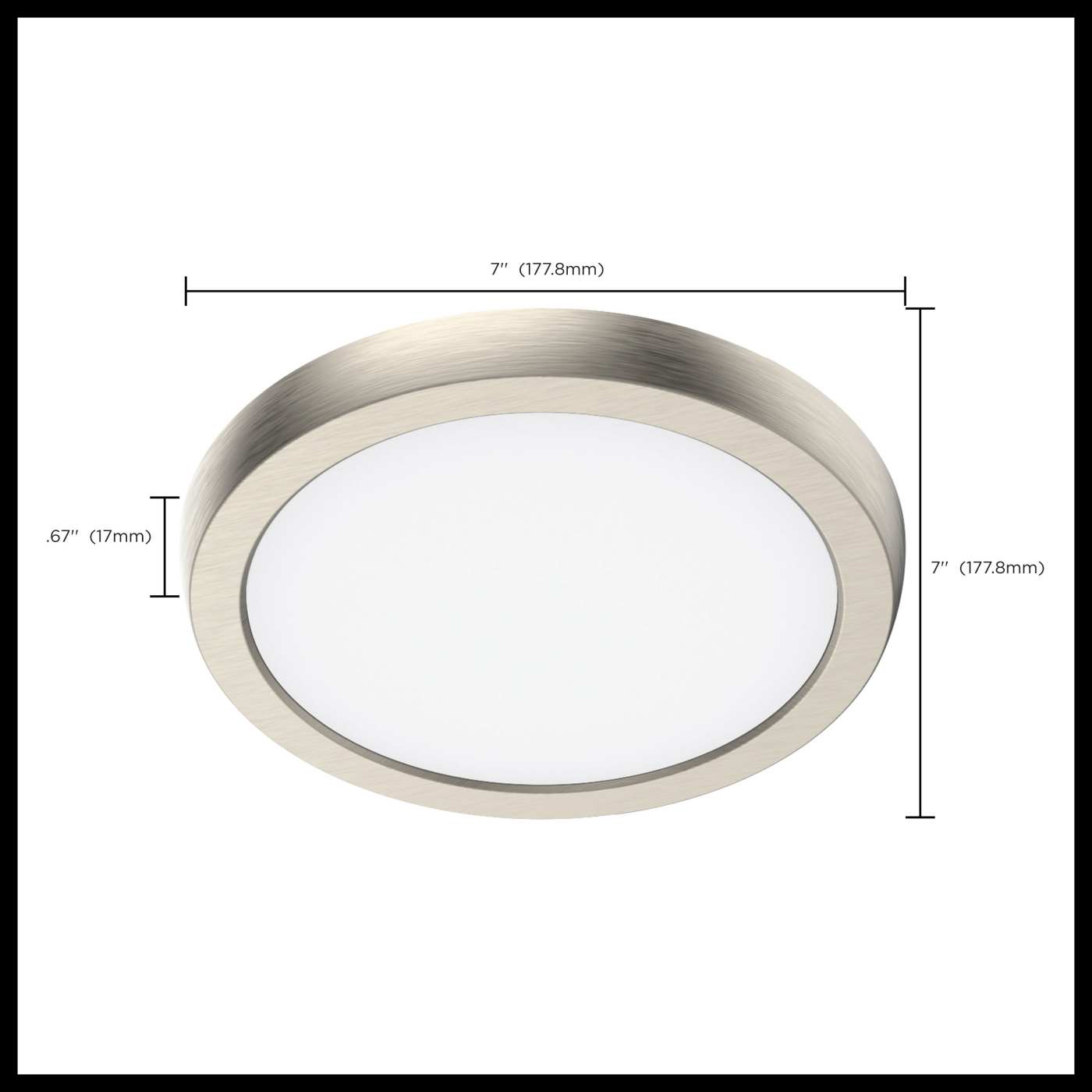BLINK 10W LED 7" RND BR. NICK - 62-1913