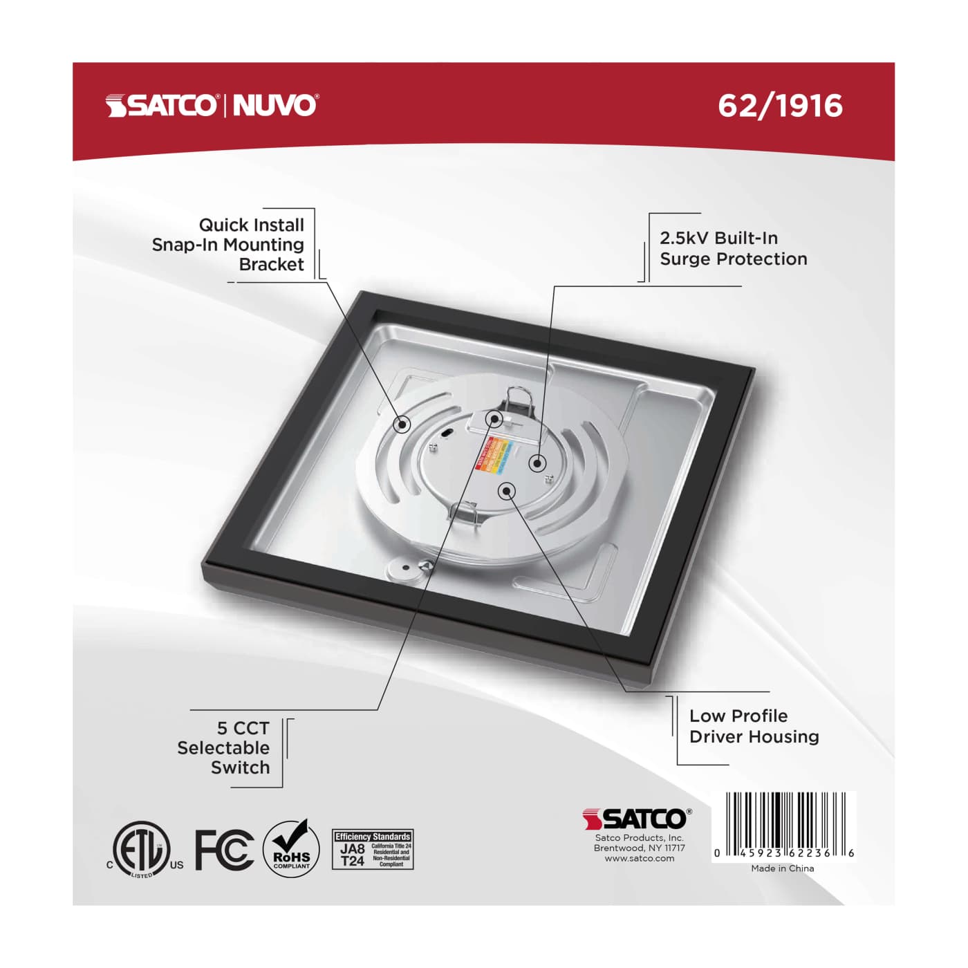 BLINK 10W LED 7" SQUARE BRONZE - 62-1916