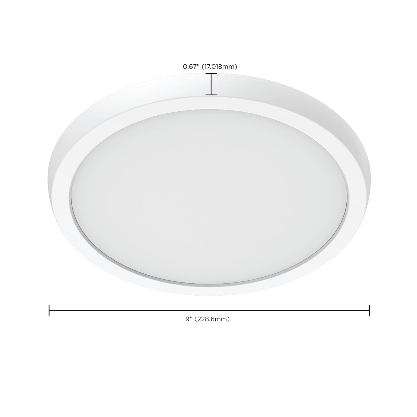 BLINK 11W LED 9" ROUND WHITE - 62-1920