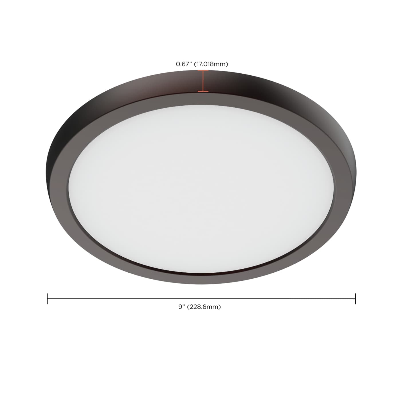 BLINK 11W LED 9" ROUND BRONZE - 62-1922