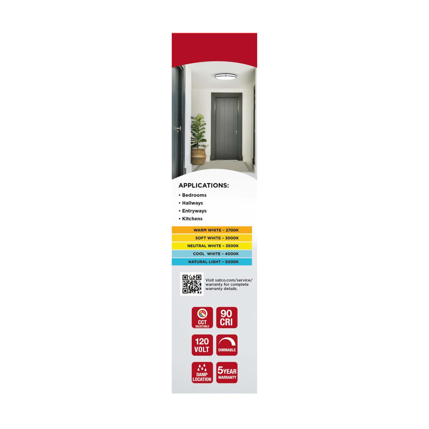 LED GLAMOUR BL 10" FLUSH - 62-1975