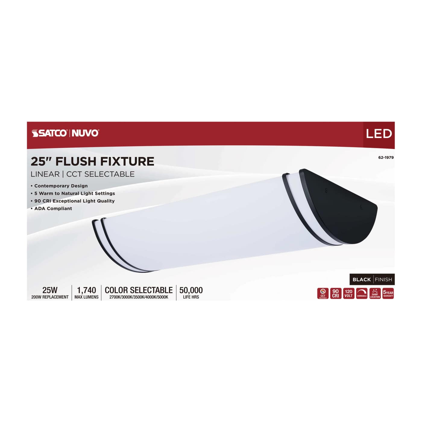 LED GLAMOUR BL 25" LINEAR - 62-1979