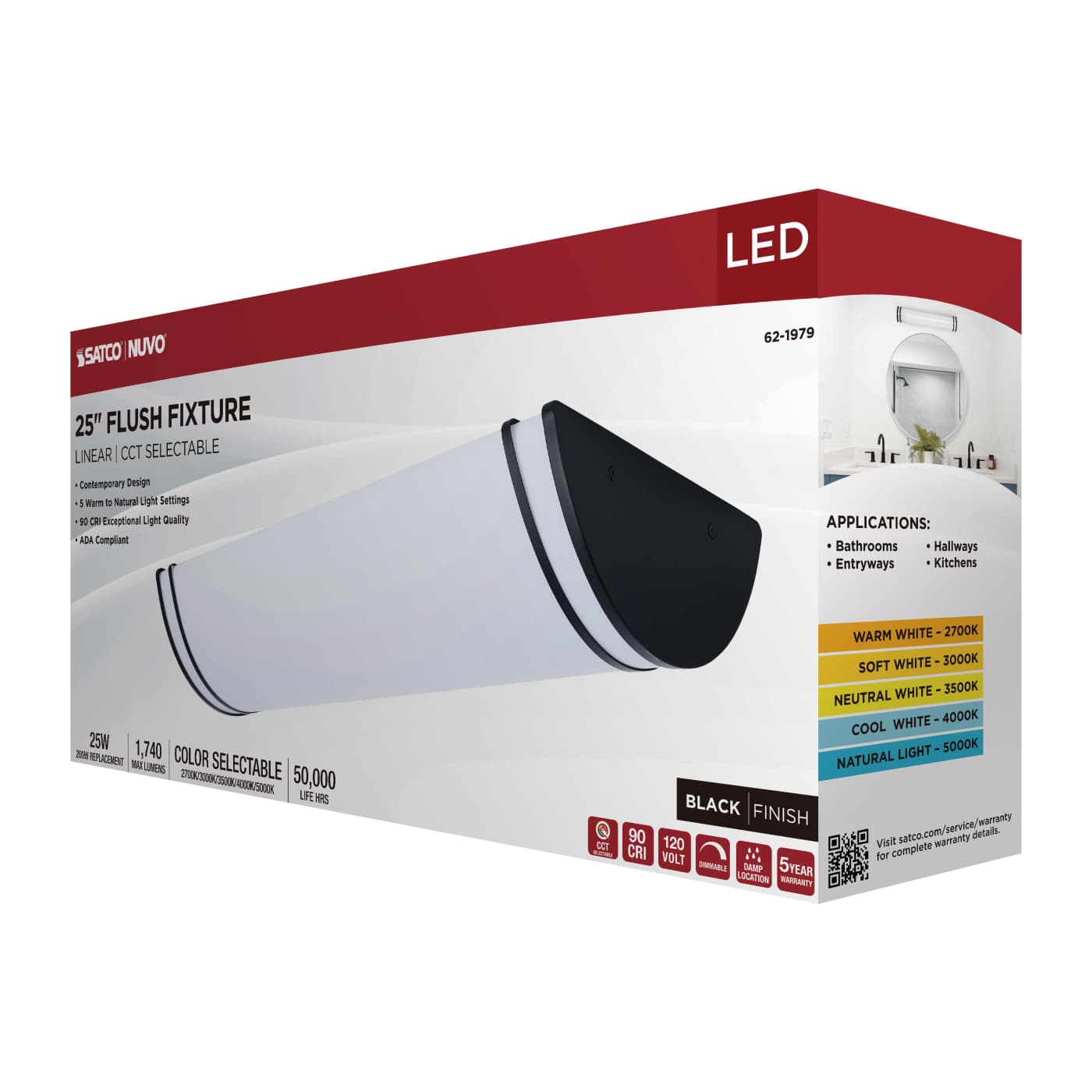 LED GLAMOUR BL 25" LINEAR - 62-1979