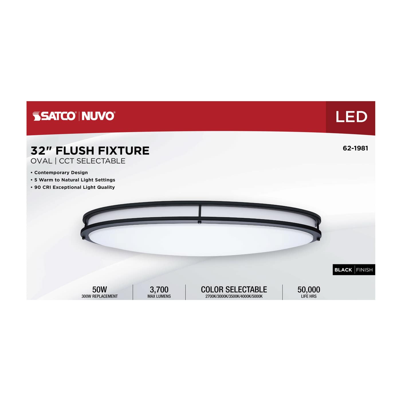 LED GLAMOUR BL 32" OVAL - 62-1981