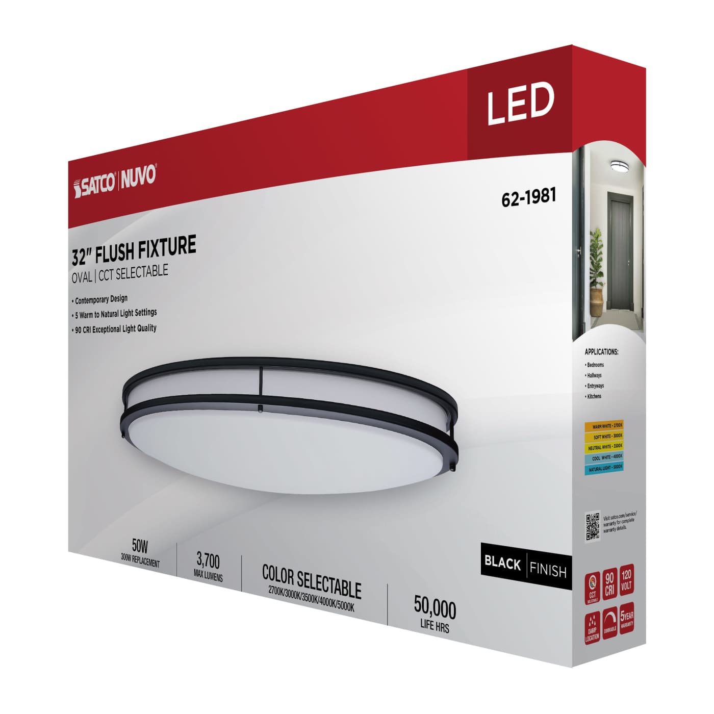 LED GLAMOUR BL 32" OVAL - 62-1981