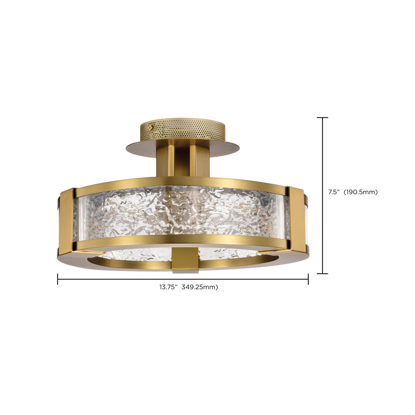 DARROW 13" LED SEMI FLUSH - 62-2011