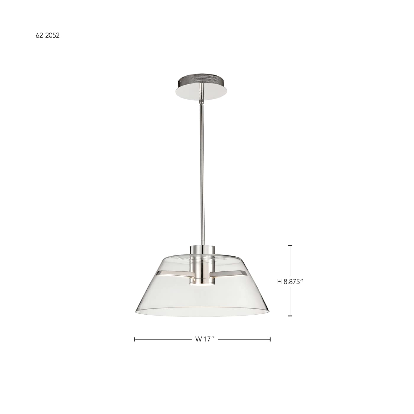 EDMOND 17" LED PENDANT - 62-2052
