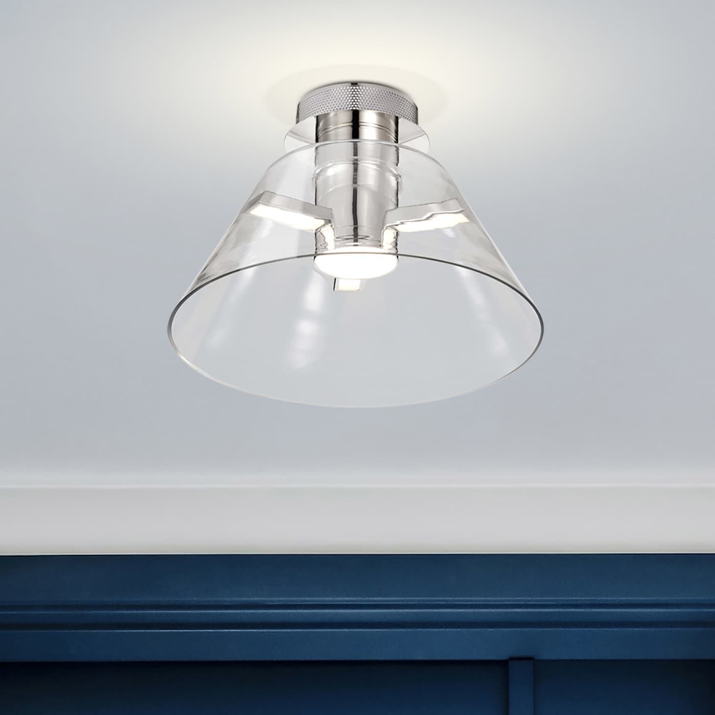 EDMOND 14" LED SEMI FLUSH - 62-2053