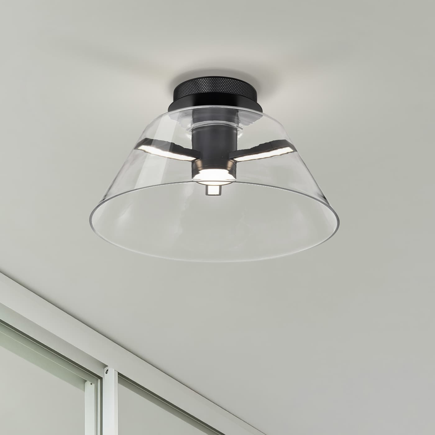 EDMOND 17" LED SEMI FLUSH - 62-2064