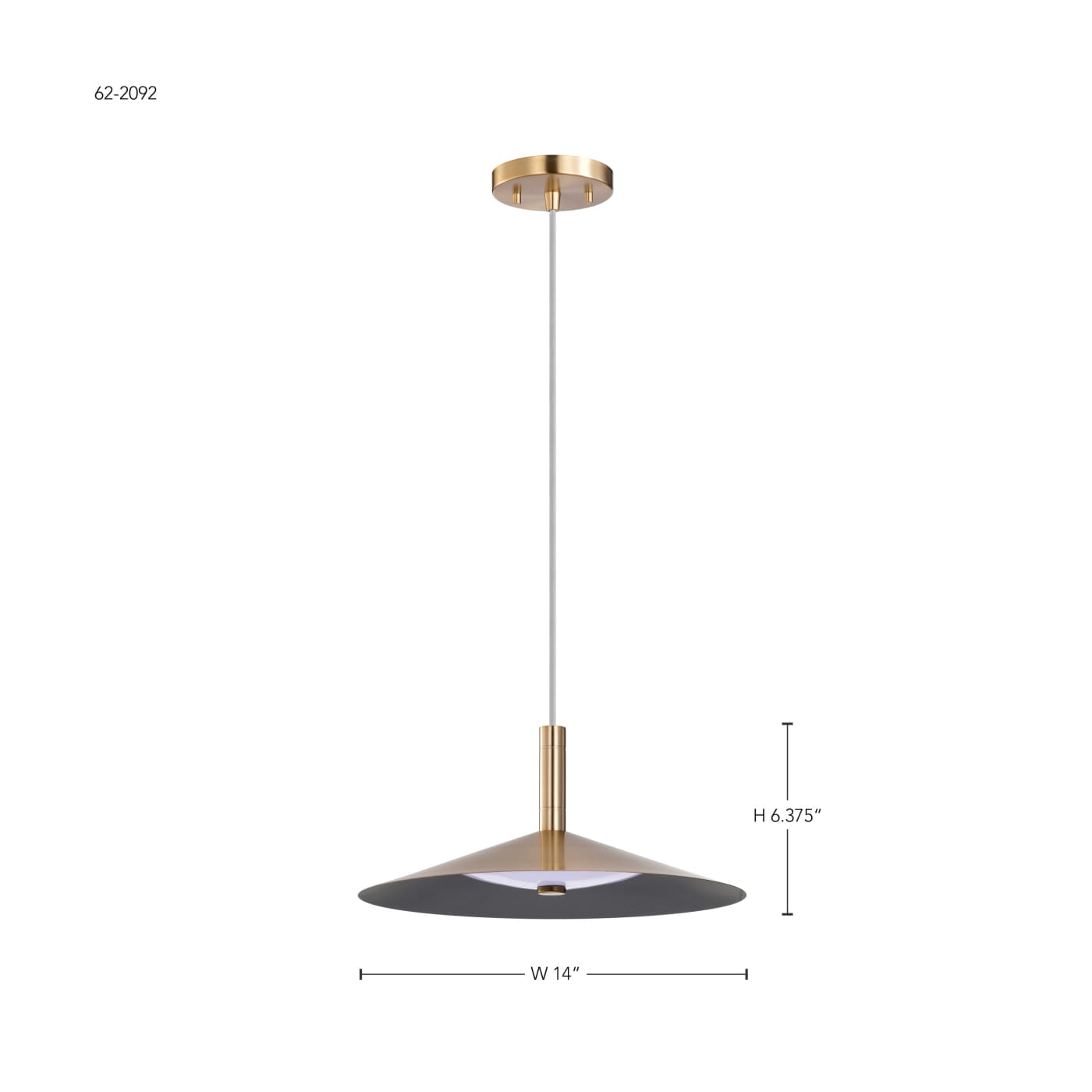 CORRINE 14" LED PENDANT - 62-2092