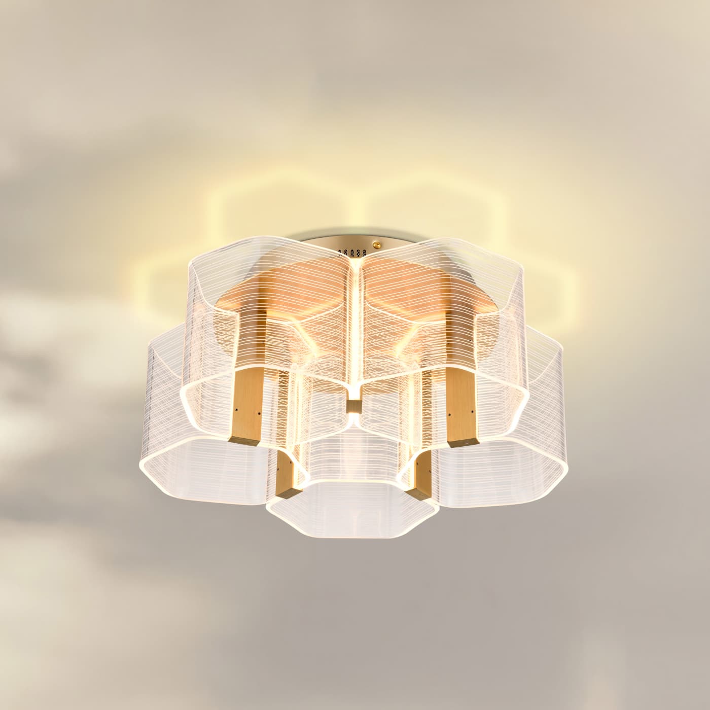 KENZO LED 5 LIGHT FLUSH - 62-2401