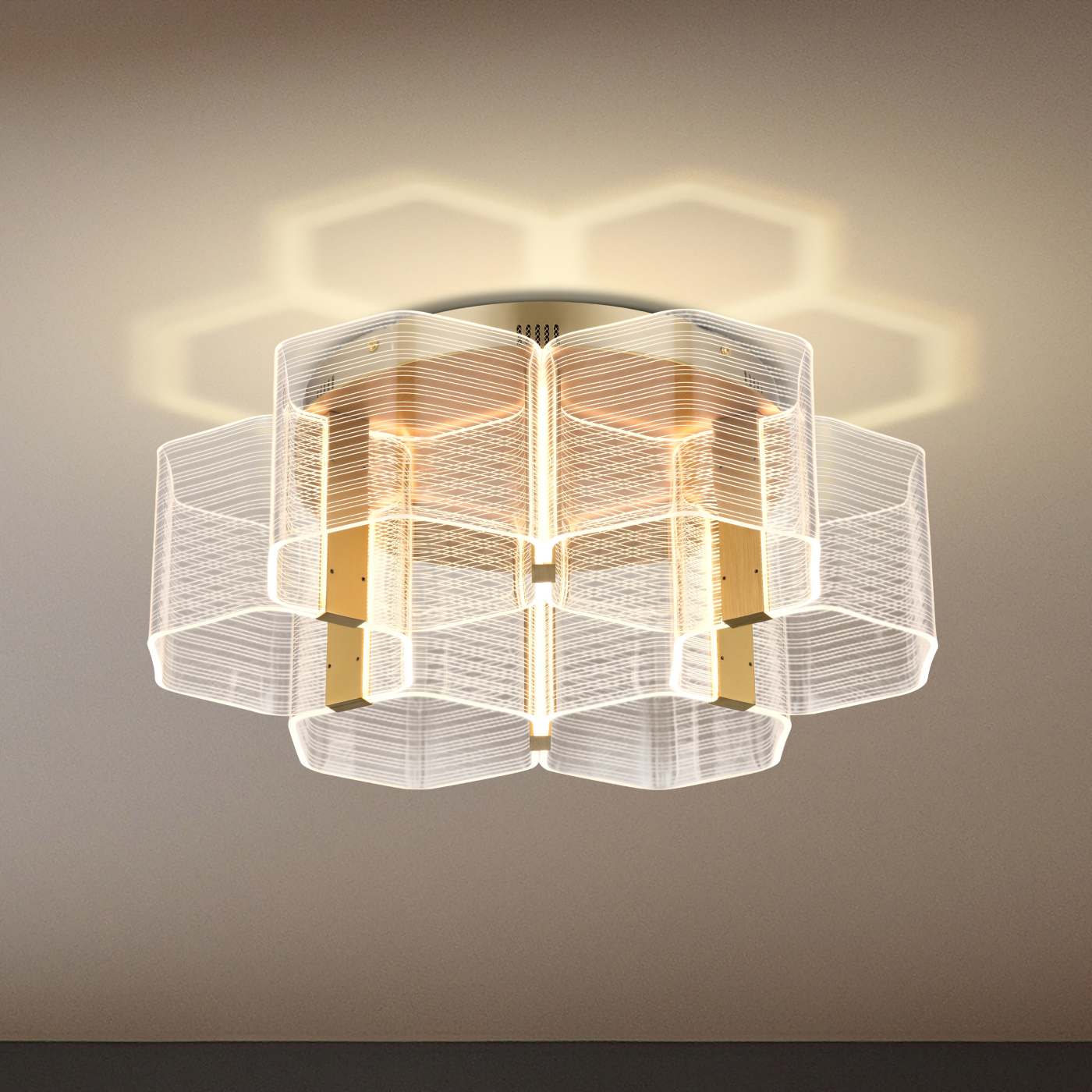 KENZO LED 6 LIGHT FLUSH - 62-2402