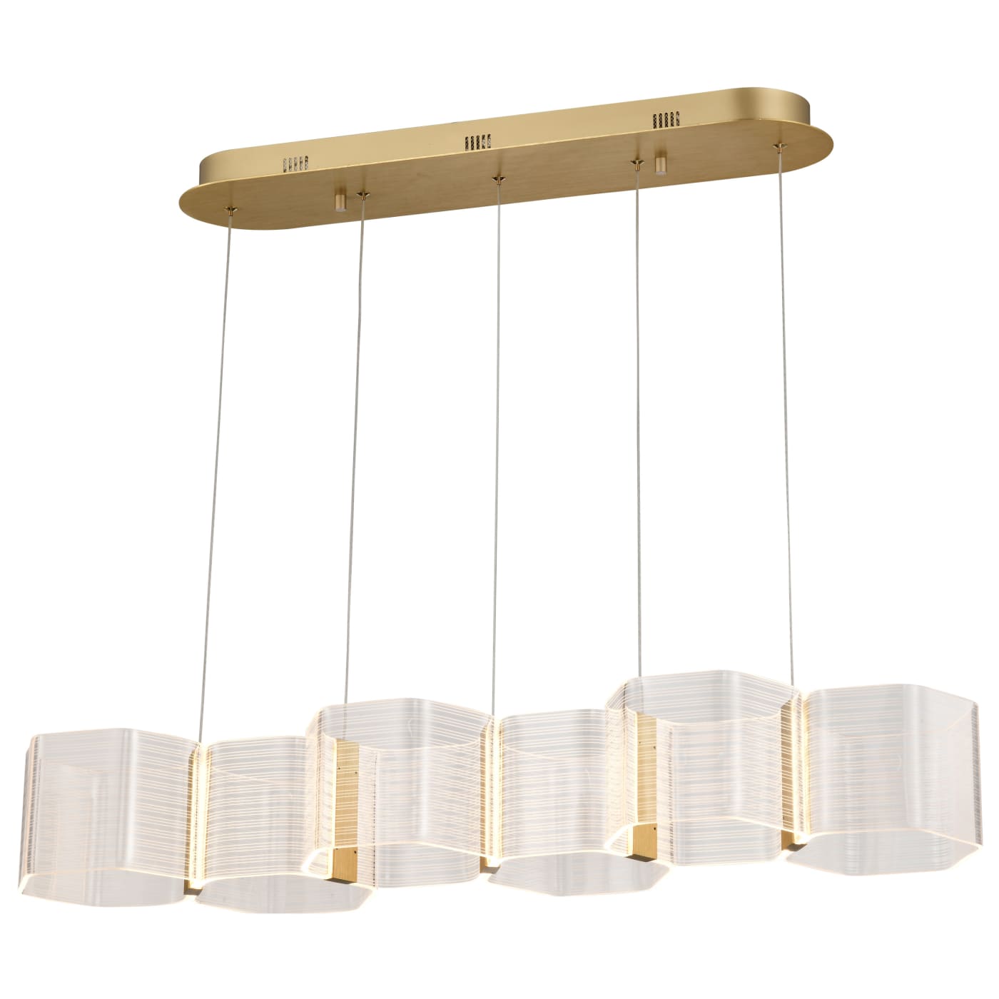 KENZO LED 6 LT ISLAND PENDANT - 62-2405