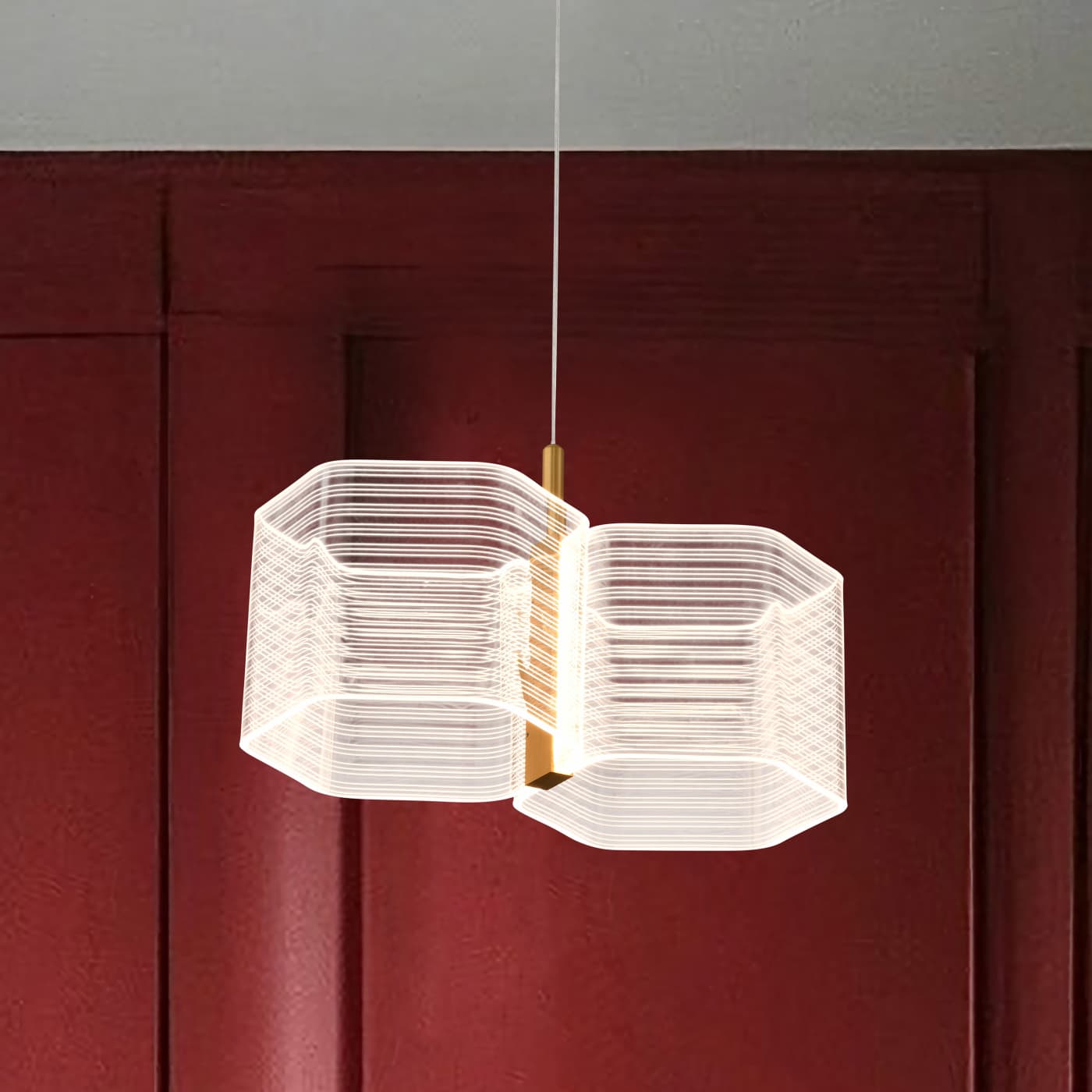 KENZO LED 2 LIGHT MINI PENDANT - 62-2406