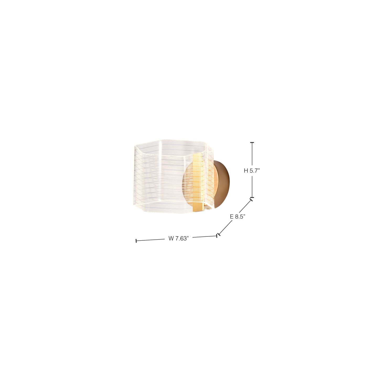 KENZO LED 1 LIGHT WALL SCONCE - 62-2407