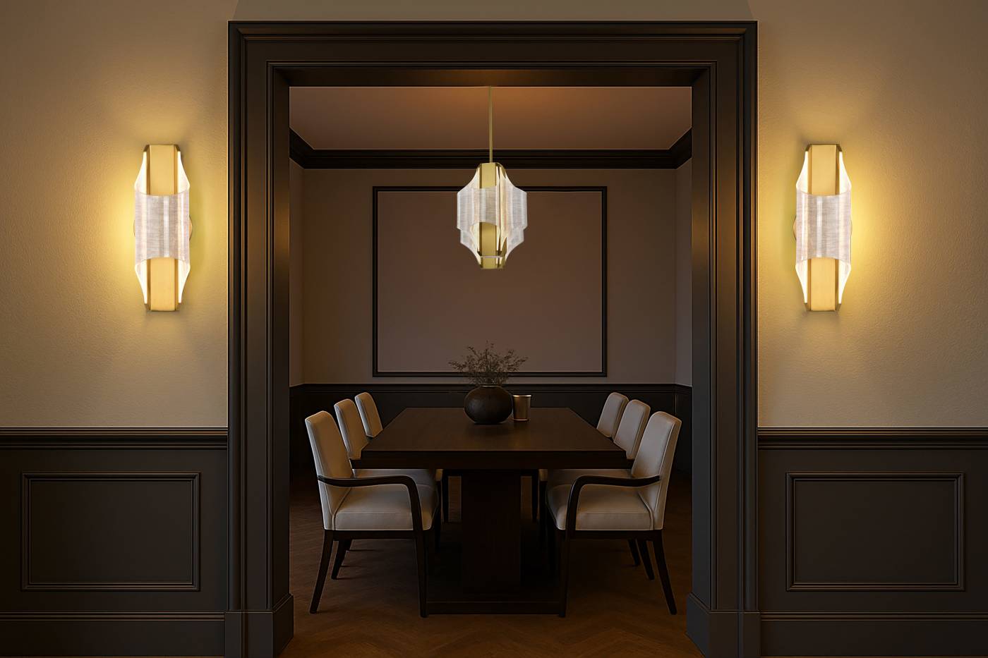 IDRIS LED 4 LIGHT PENDANT - 62-2412