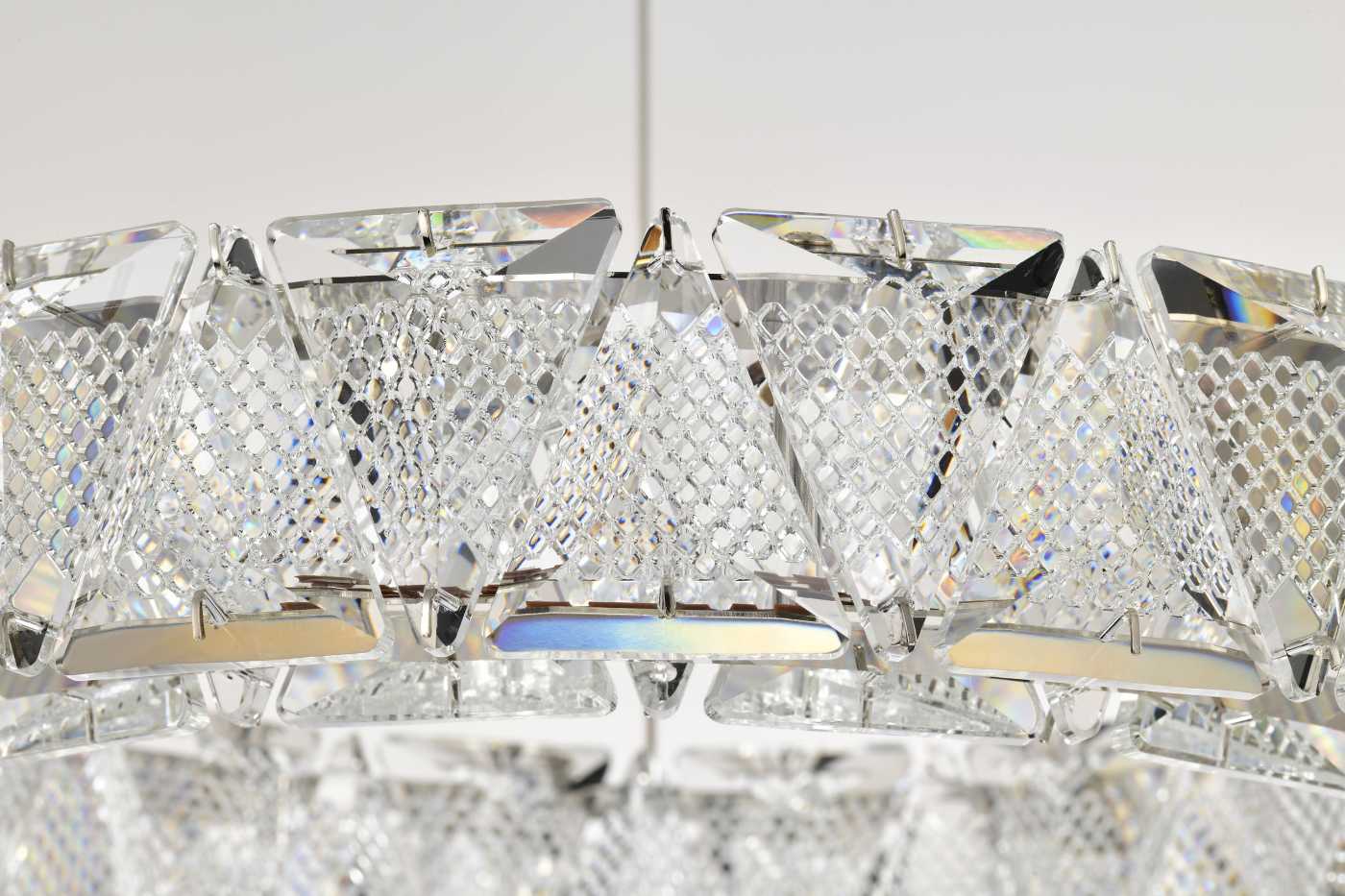 ASHER 15" ROUND CRYSTAL PENDAN - 62-2441