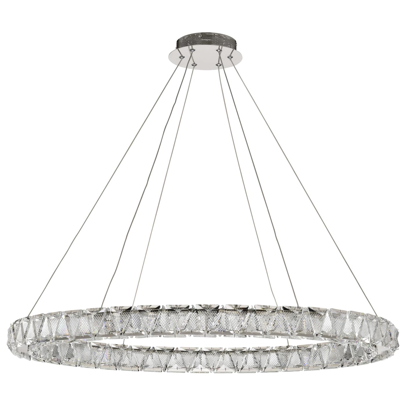 ASHER 36" ROUND CRYSTAL PENDAN - 62-2442