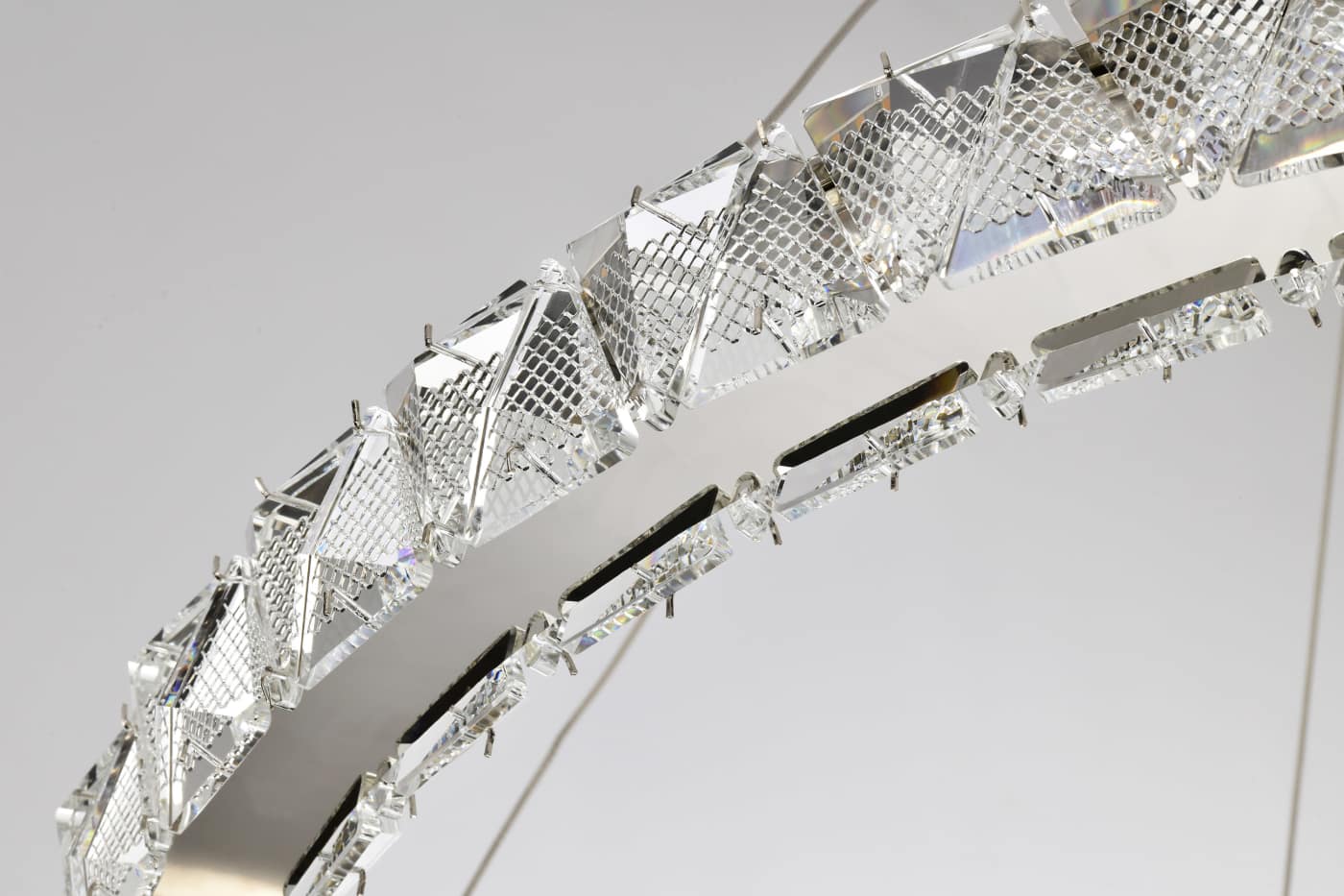 ASHER 36" ROUND CRYSTAL PENDAN - 62-2442