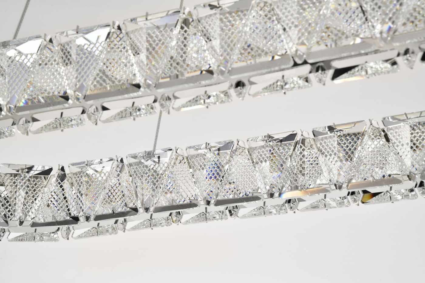 ASHER 36" OVAL CRYSTAL PENDANT - 62-2443