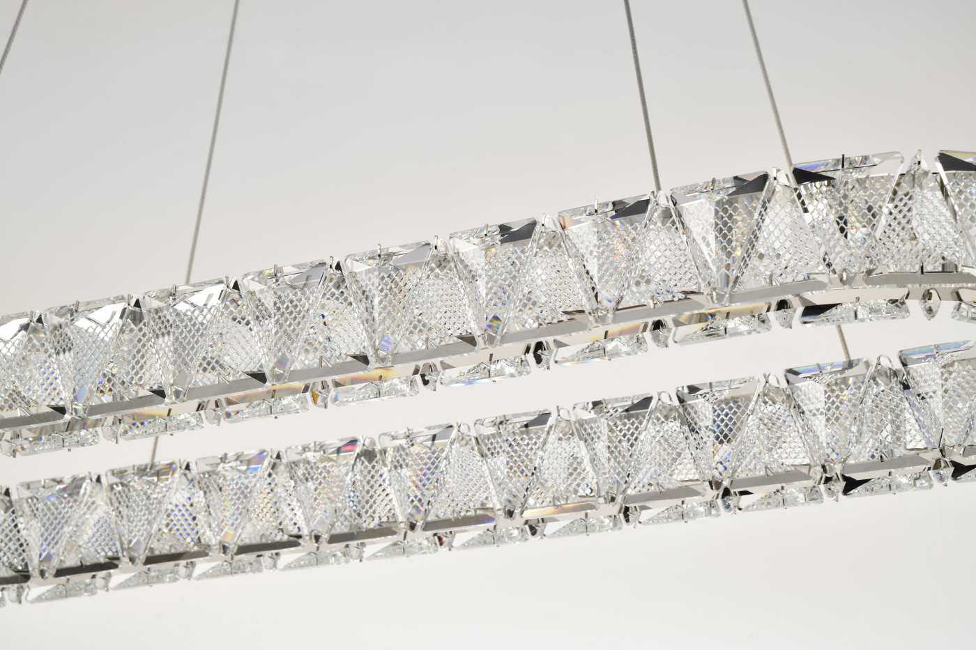 ASHER 36" OVAL CRYSTAL PENDANT - 62-2443