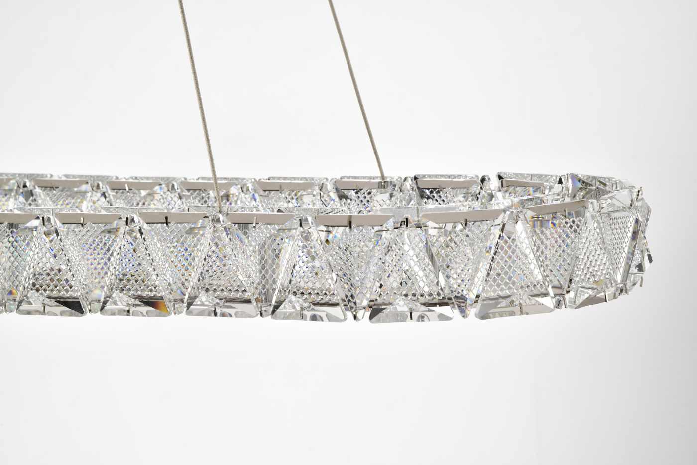 ASHER 36" OVAL CRYSTAL PENDANT - 62-2443