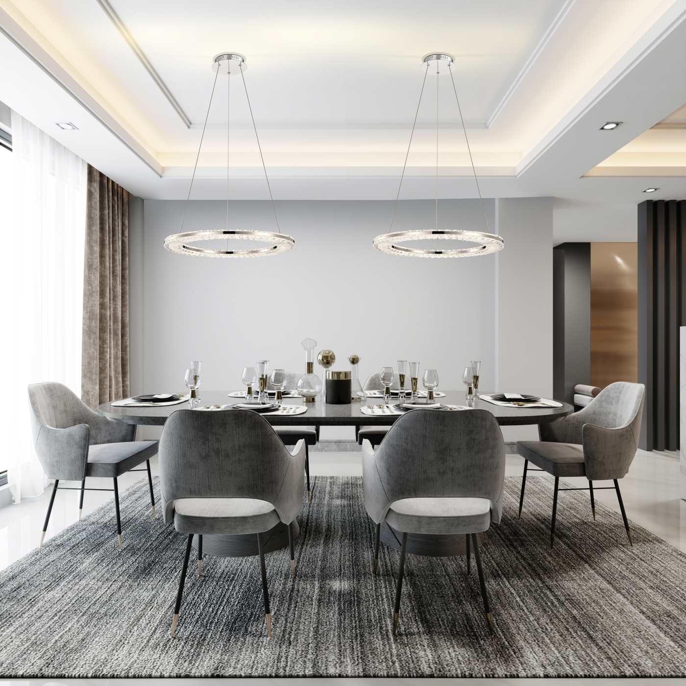 NOVA 23" LED ROUND PENDANT - 62-2446