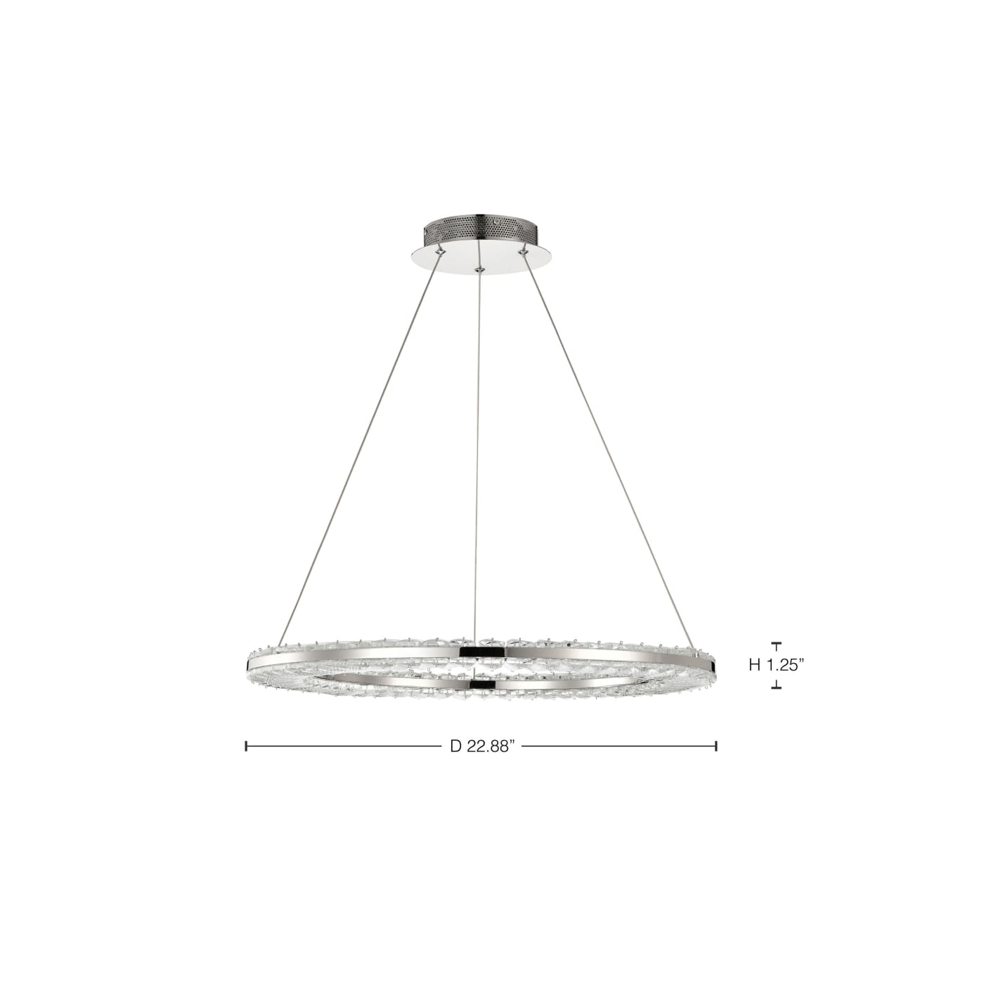 NOVA 23" LED ROUND PENDANT - 62-2446