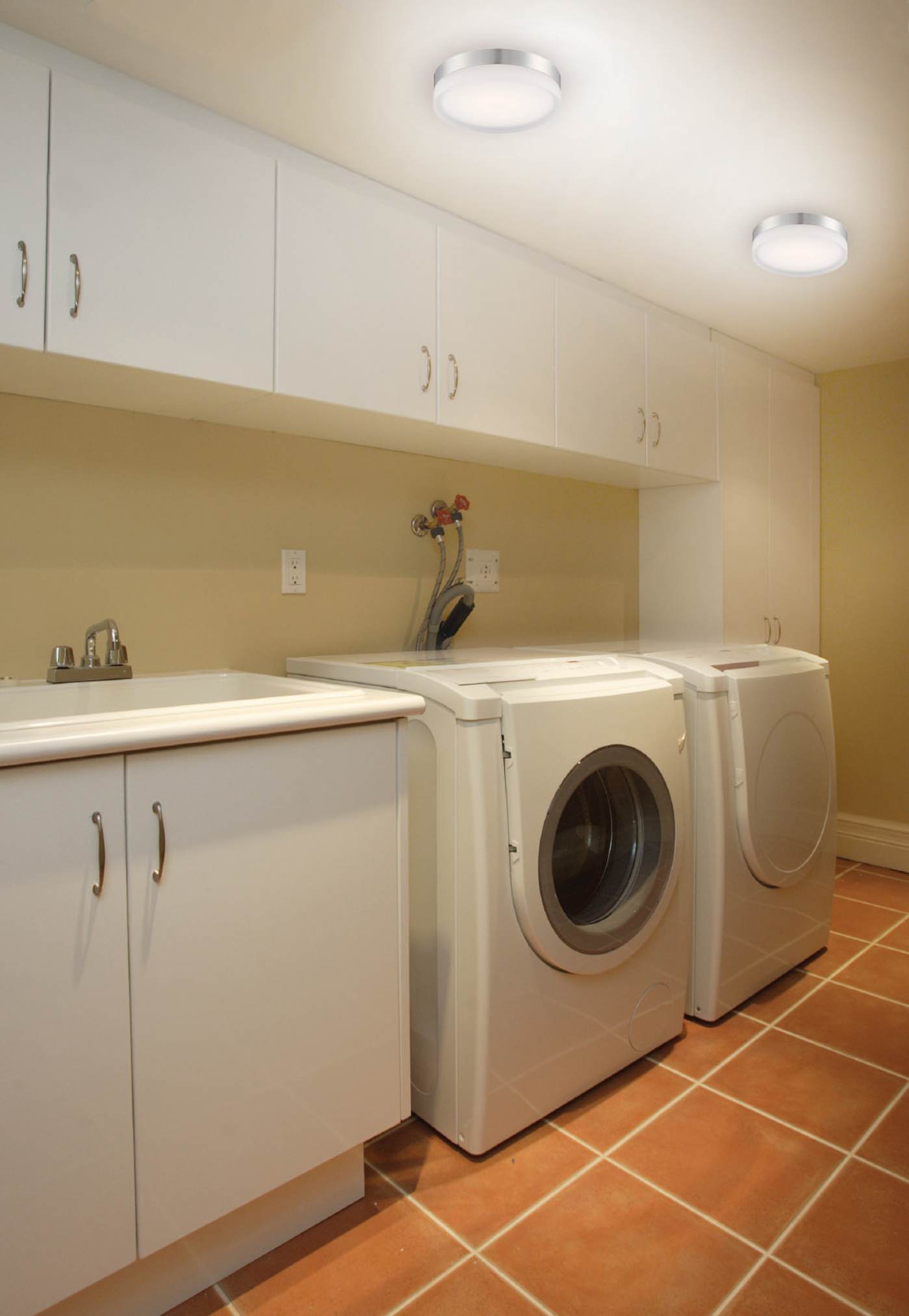 PI LED 9" FLUSH BRUSHED NICKEL - 62-558