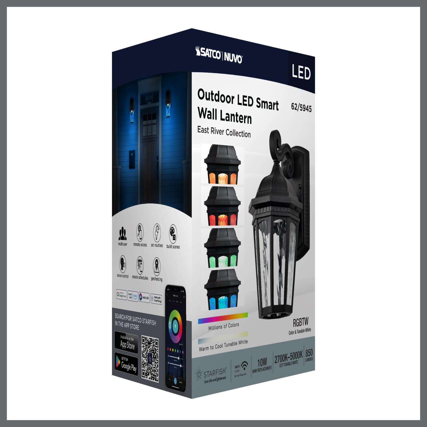 EAST RIVER 1LT OUTDOOR SM WALL - 62-5945