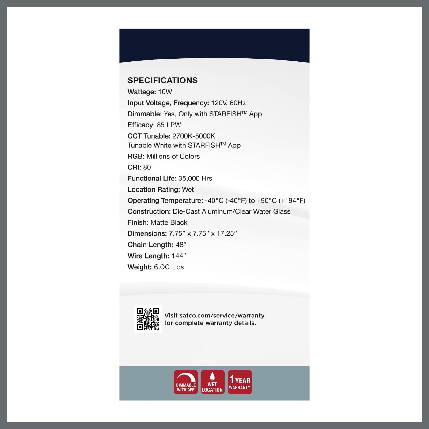 AUSTEN 1LT OUTDOOR HANGING - 62-5996