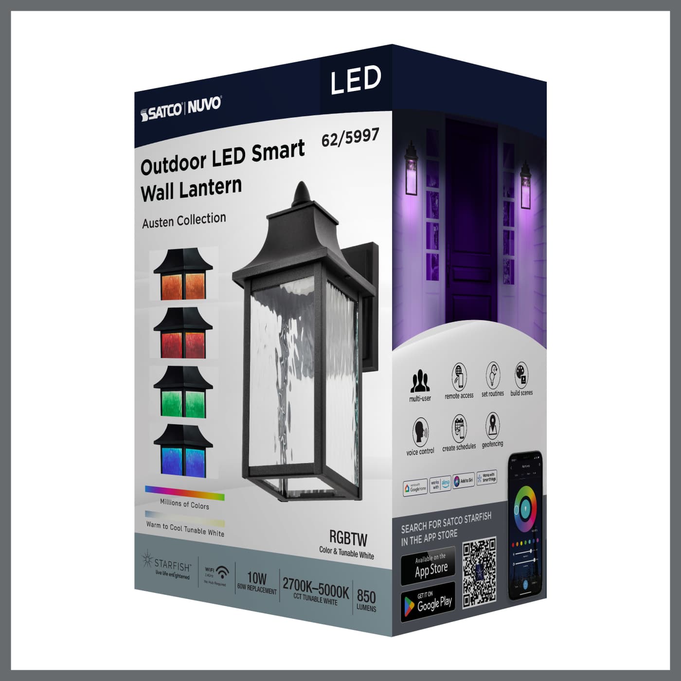 AUSTEN 1LT OUTDOOR SM WALL - 62-5997