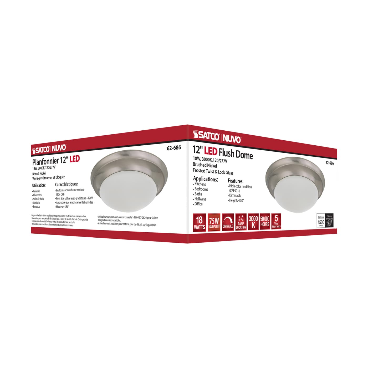 LED 12" 18W TWIST & LOCK FIXTU - 62-686