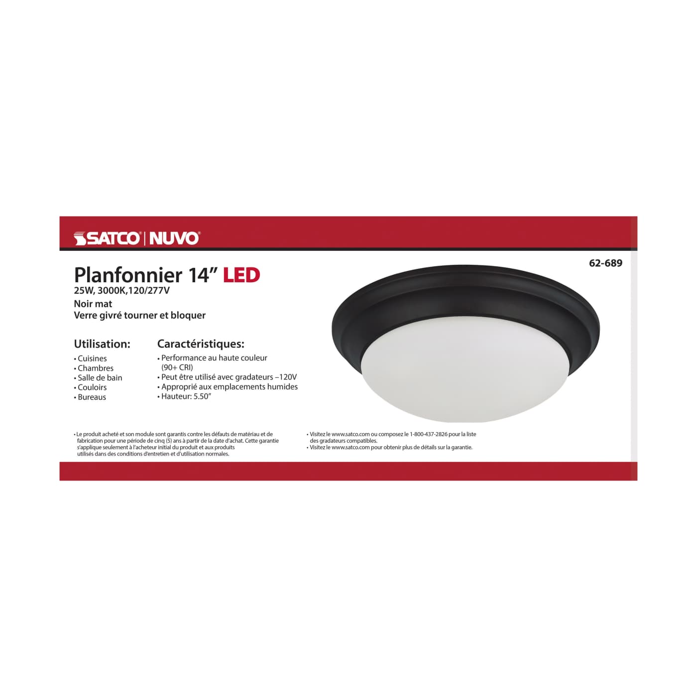 LED 14" 25W TWIST & LOCK FIXTU - 62-689