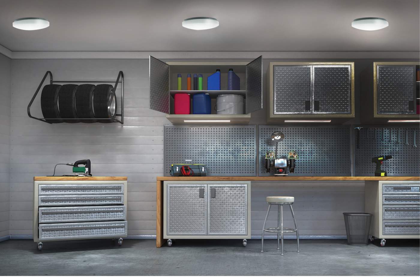 14" WHITE ACRYLIC LED - 62-792R1