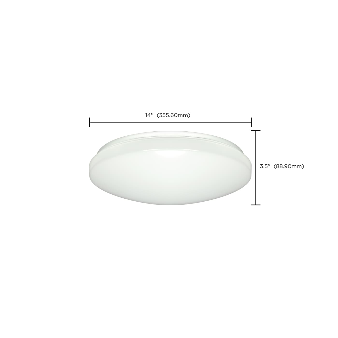 14" WHITE ACRYLIC LED T24 - 62-792