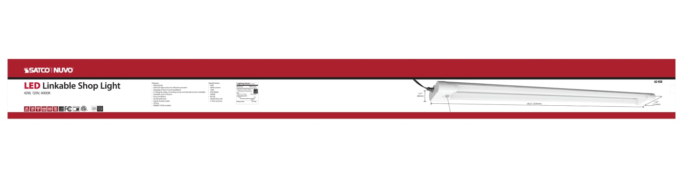 LED 42W 4FT SHOP LIGHT - 62-928