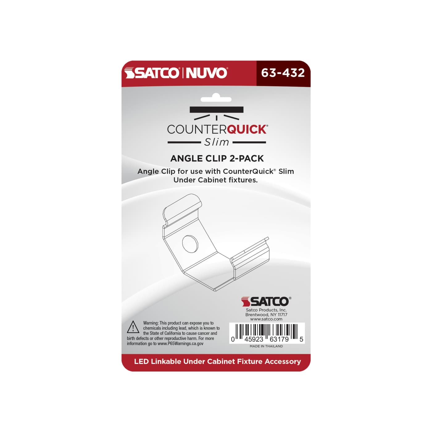 COUNTERQUICKSLIM CLIP ANGLE - 63-432