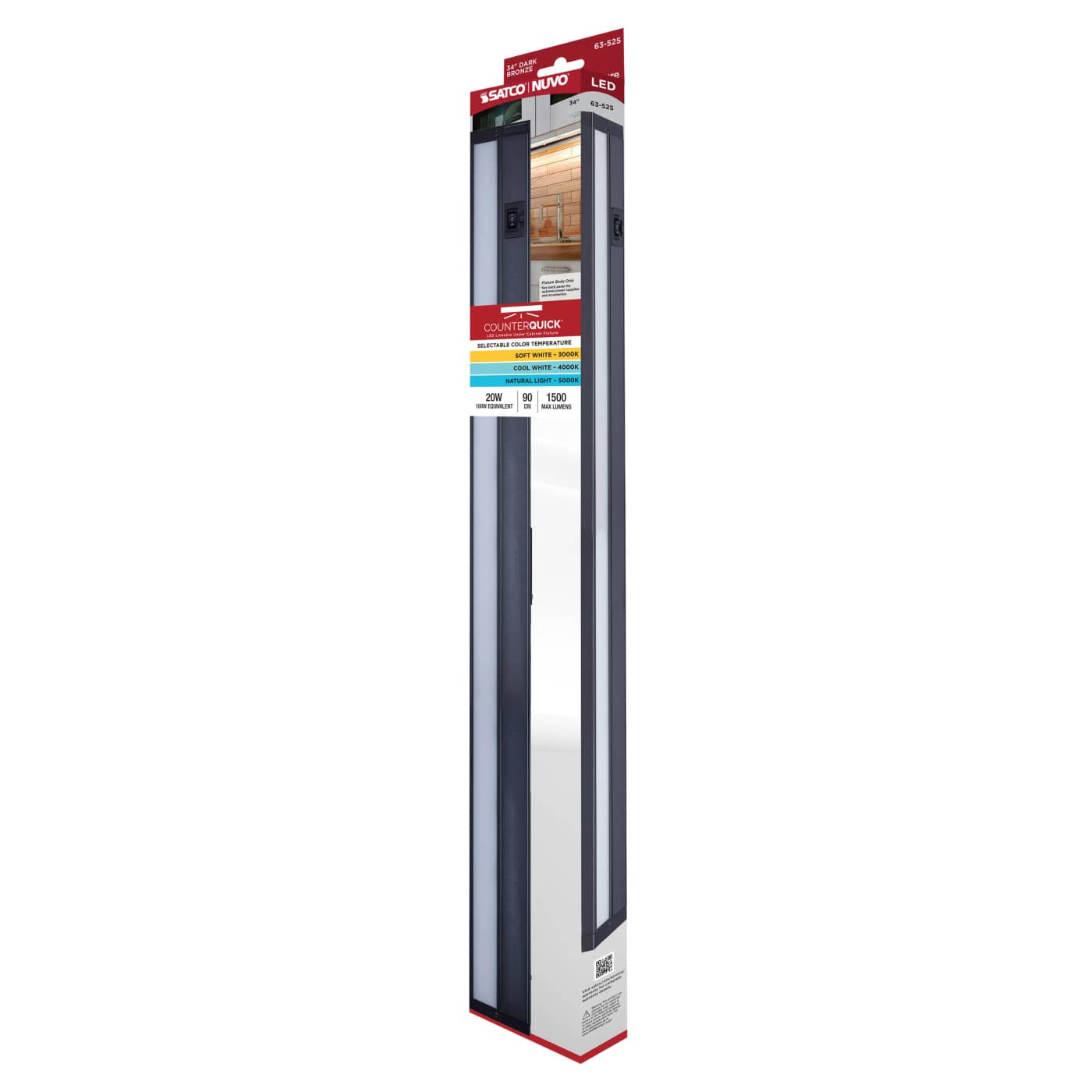 UNDER CAB LED SCCT 34"-DK BRZ - 63-525