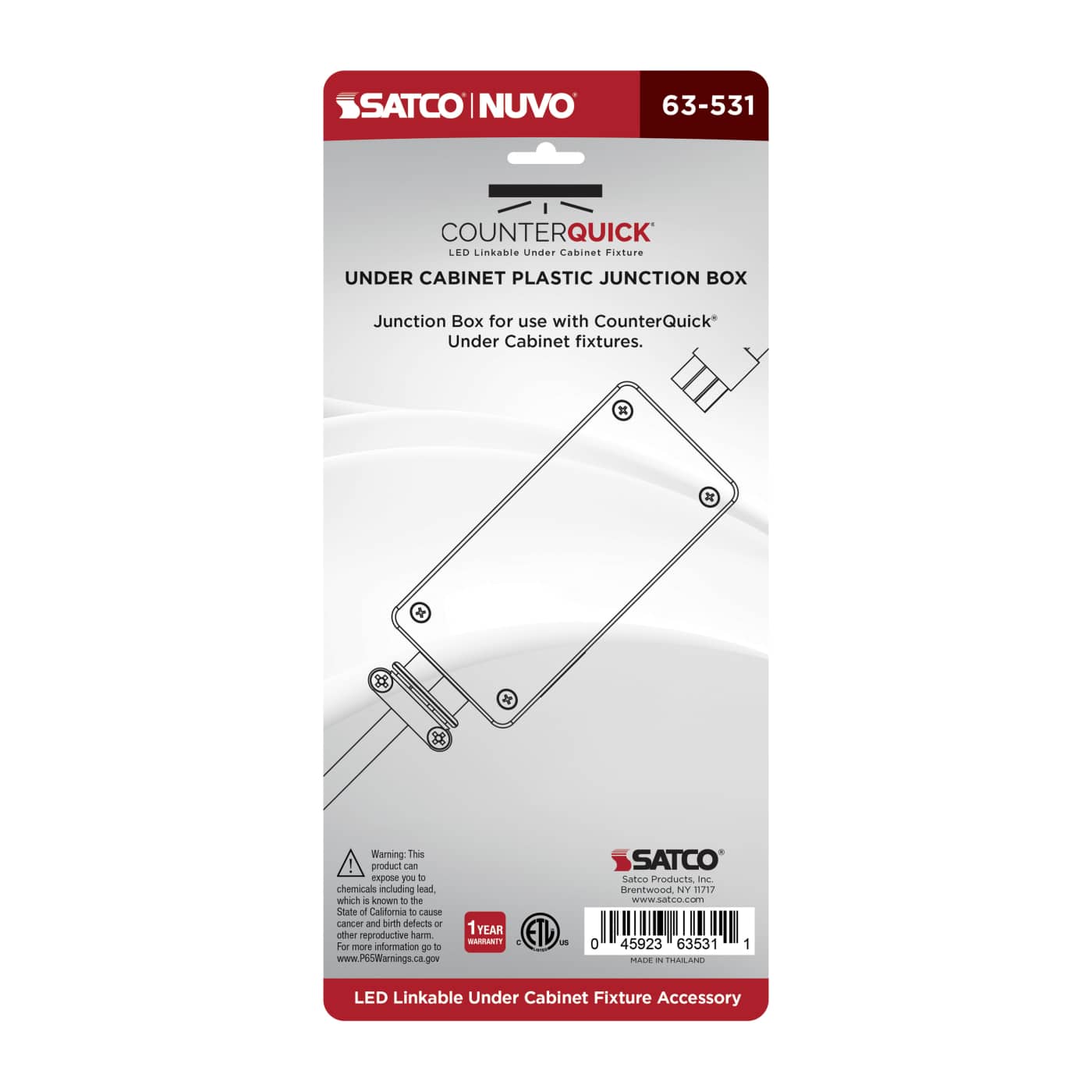 UNDER CAB JBOX PLASTIC DK BRZ - 63-531