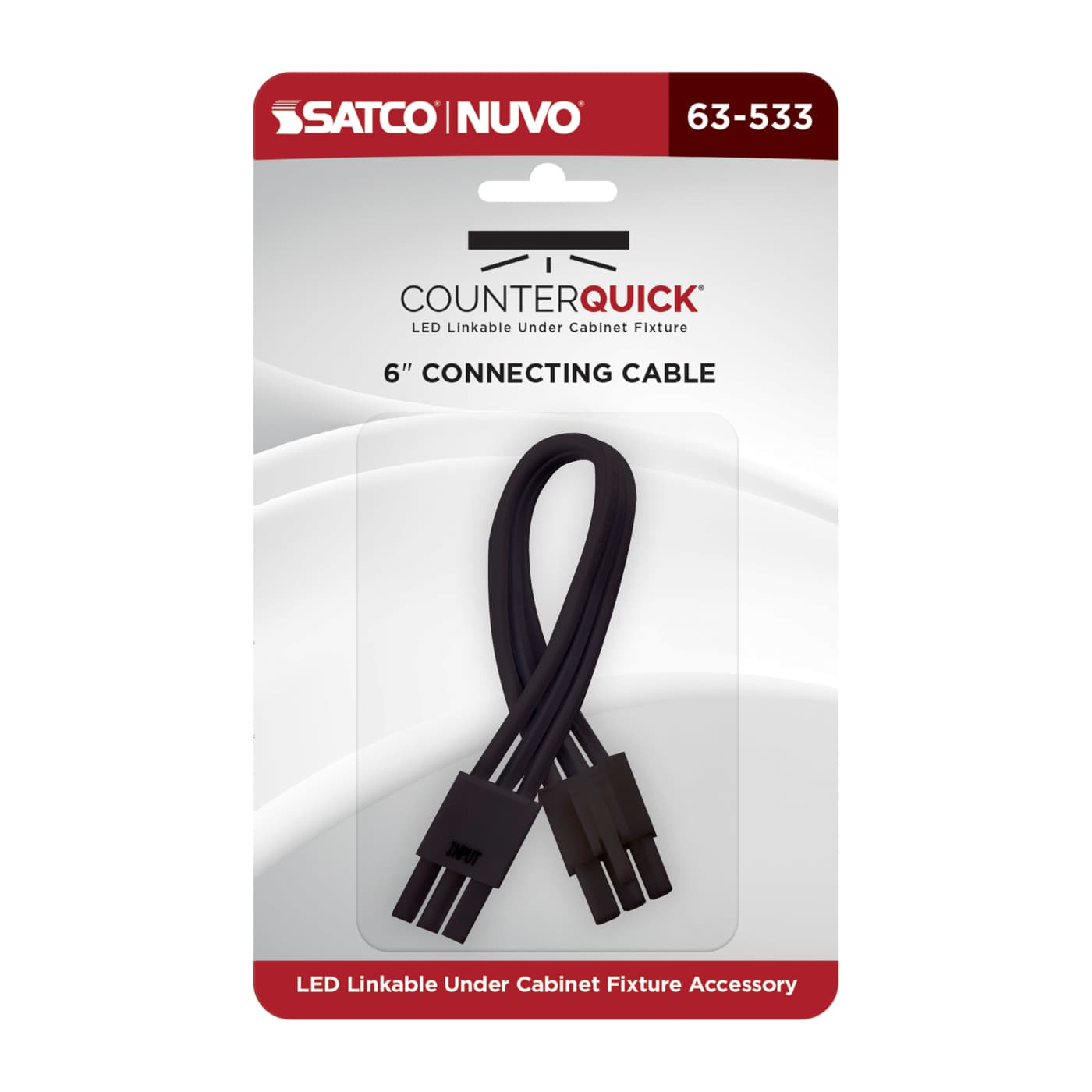 UNDER CAB LINK CABLE 6" BLK - 63-533