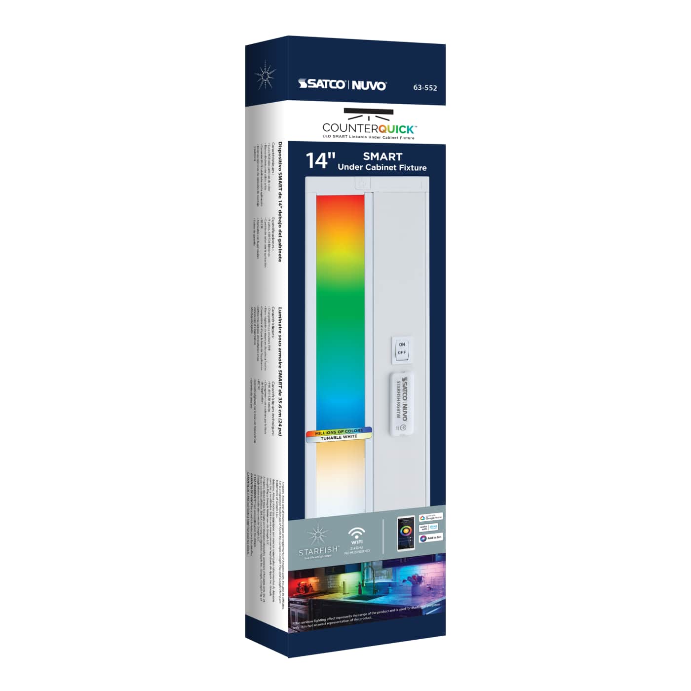 UNDER CAB LED RGB 14" - WH - 63-552