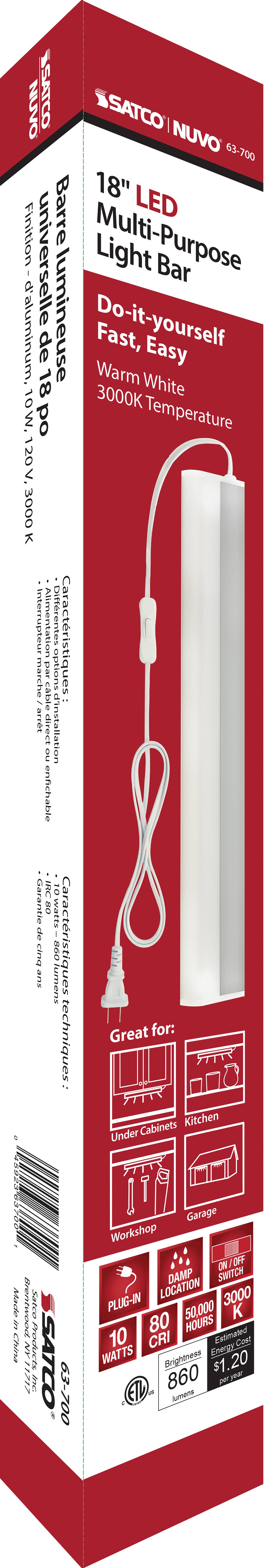 UNDER CAB LIGHT BAR LED 18" - 63-700