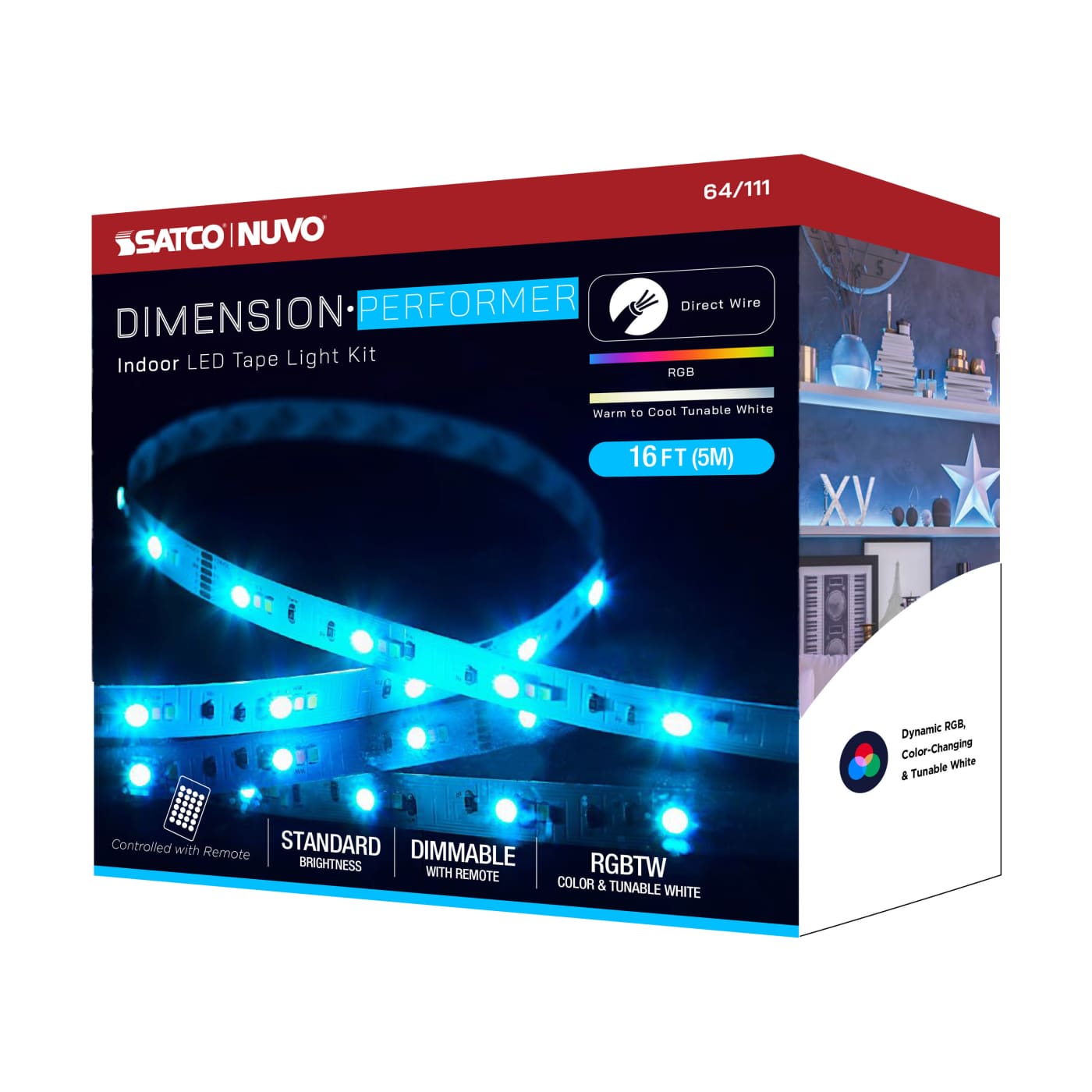 TAPE/RGBTW/IP20/JBOX/16' - 64-111