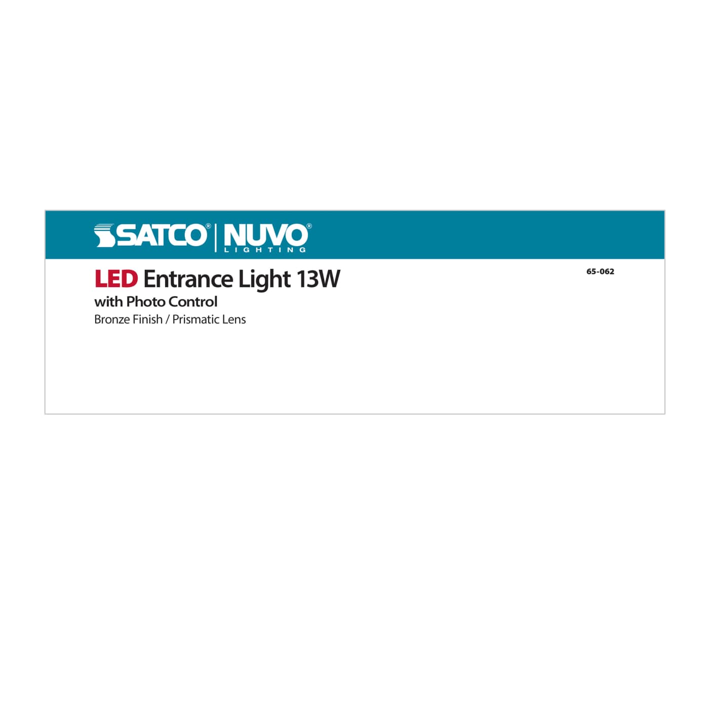 LED ENTRANCE LIGHT 13W - PHOTO - 65-062